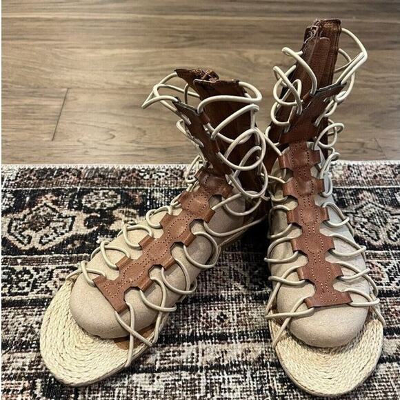 Mia Annie Women’s Gladiator Sandals Tan Size 6 - Picture 1 of 7